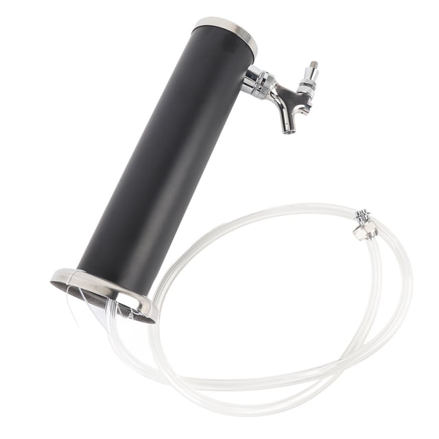 Tour de Bière en Acier Inoxydable à Robinet Unique Colonne de 3 Pouces Kit de Distributeur de Tour de Bière pour Fêtes Pubs Restaurants