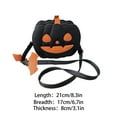 thumbnail image 3 of Nmdmisc Halloween Purse Pumpkin Purse Crossbody Bag Novelty Devil Shoulder Bag PU Leather Halloween Pumpkin Crossbody Purse, 3 of 6