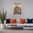 thumbnail image 5 of Vintage Prague Cityscape Retro Czech Tourism with Historic Landmarks & Architecture Canvas Poster, 5 of 8