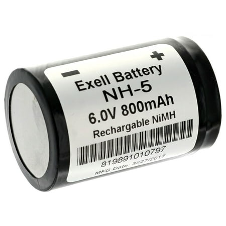 Exell NH5 6V NiMH Rechargeable Battery for Hasselblad 500