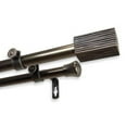 thumbnail image 2 of InStyleDesign  Birch Adjustable Double Curtain Rod Black 66 to 120 inch Black Finish, 2 of 5