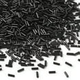 thumbnail image 4 of U8MO 1100pcs/50g Glass Bugle Beads Loose Tube Tiny Beads DIY Craft 6x1.8mm Pick Color-Black, 4 of 8