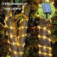 thumbnail image 3 of 4 Pack Solar String Lights Outdoor Rope Lights, 39ft 8 Modes 100 LED Solar Garden Lights Waterproof Tube Light with Remote for Home Wedding Christmas Party Decorations (Warm White), 3 of 12