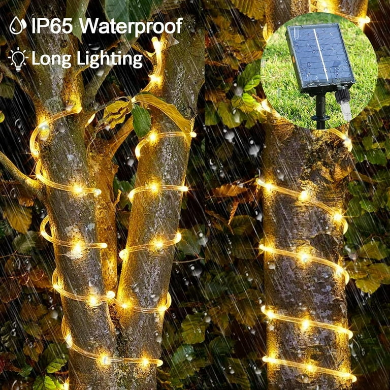 2 Pack Solar Powered LED String Light, Ambiance Lighting, 40ft 12metres 200 LED Solar Fairy String Lights for Outdoor, Gardens, Homes, Christmas Party (Warm White) 2 Pack Solar Powered LED String Light, Ambiance Lighting, 40ft 12metres 200 LED Solar Fairy String Lights for Outdoor, Gardens, Homes, Christmas Party (Warm White)