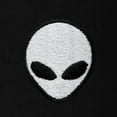 thumbnail image 2 of Dalix Lil Alien Heavyweight Pigment Dye Tee Short Sleeve Cotton Shirt Mens in Black XS X-Small, 2 of 5