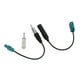 thumbnail image 1 of Adaptador aéreo de antena de coche, Cable conector de clavija Universal Fakra Z a DIN para receptor de reproductor multimedia estéreo HD CD, 1 of 8