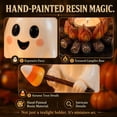 thumbnail image 3 of Halloween Candle Holder, Autumn Ghost Campfire Tealight Holder, Cute Hand-Painted Resin Tabletop Decor for Shelf Mantel, Farmhouse Indoor Halloween Decoration Gift, 3 of 5