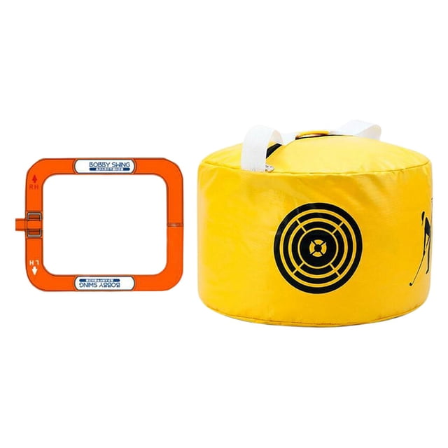 Set de Entrenamiento de swing de golf Sharpla Smash Bag naranja y amarillo