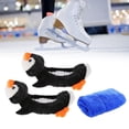 thumbnail image 1 of Cubiertas de cuchillas para patines sobre hielo, cubiertas para botas de patinaje sobre hielo, cubierta elástica para cuchillas de patinaje para Pingüino Azul Oscuro Cola Fundas para patines, 1 of 8