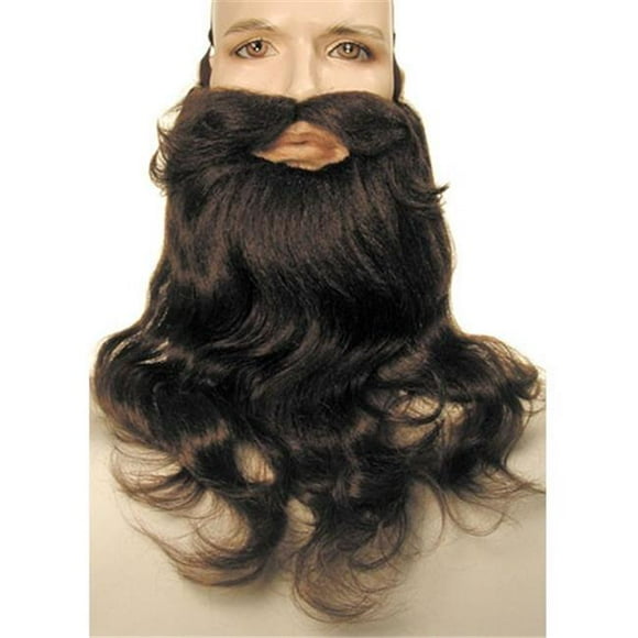 Lacey Wigs LW222LTGY Beard & Mustache Deluxe Set - Light Gray