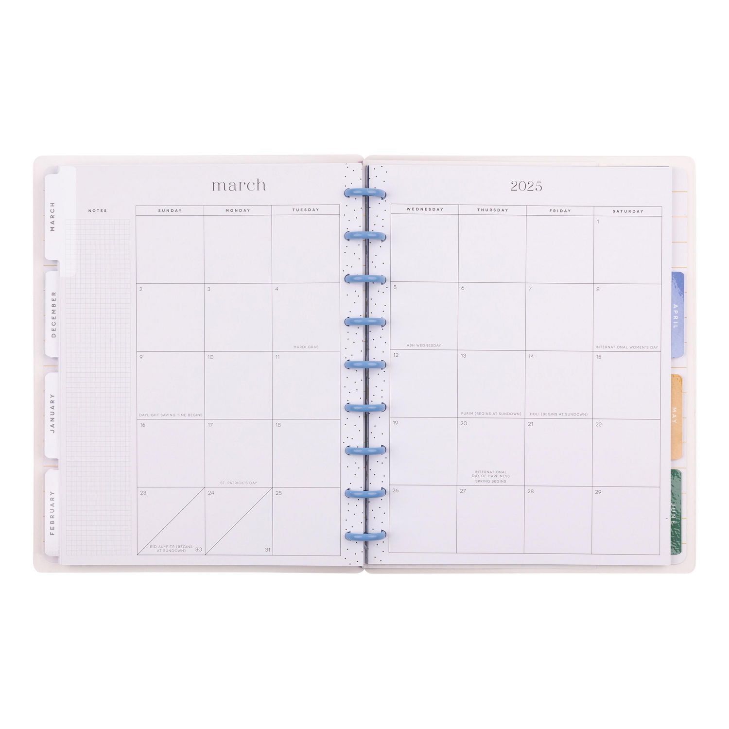 Simply by Happy Planner, Kitchen Flowers Weekly Monthly Planner, Classic 7" x 9.25" Size, July 2024-June 2025
