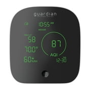 Guardian Technologies Smart Air Quality Monitor, App Controlled, Alexa and Google Enabled, Black/White, AQM101