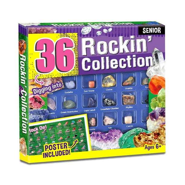 Muestras De Minerales De Roca De Piedra Natural, Juguetes De Bricolaje Para Enseñanza De Ciencia Para Niños Y Niñas, Regalos De Navidad Y Cumpleaños Inevent HA047128-03