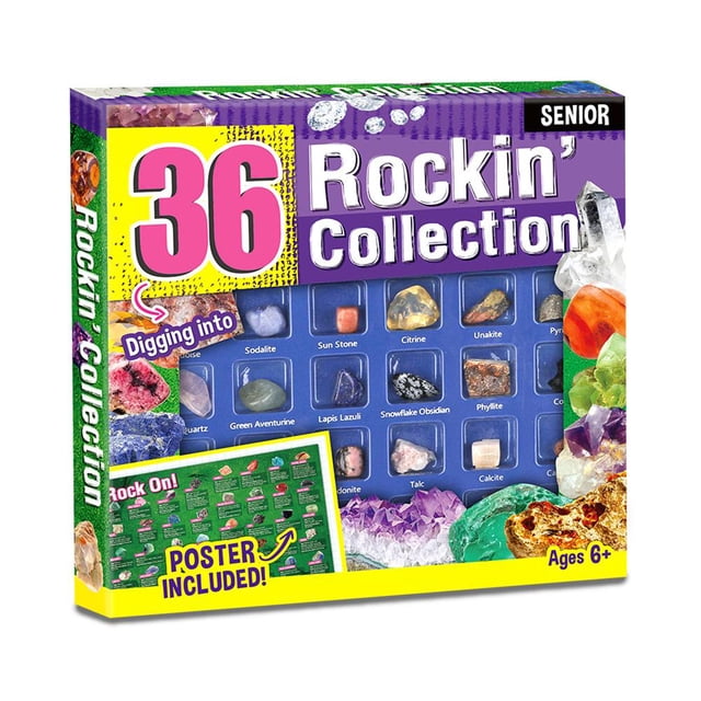 Muestras De Minerales De Roca De Piedra Natural, Juguetes De Bricolaje Para Enseñanza De Ciencia Para Niños Y Niñas, Regalos De Navidad Y Cumpleaños Scienceny HA047128-03