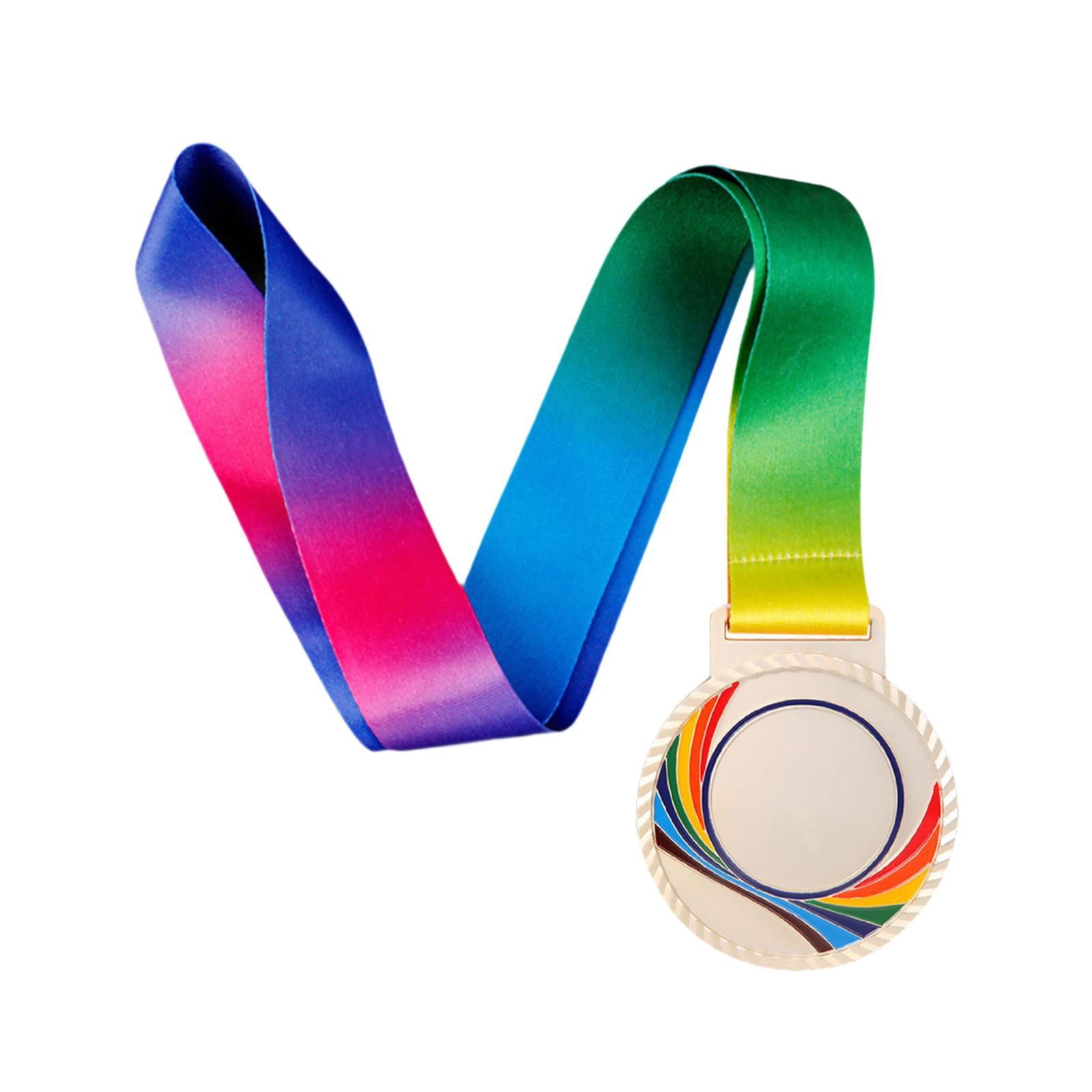 harayaa 3x Award Medal Trophy Medal Participation Awards Prize Gift with Ribbon Winner Medal for Games Party Competition Soccer Baseball
