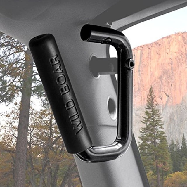 Jeep Wrangler JK Black Grab Bars Front Handles for 2007-2018 Jeep JK Wrangler /& Unlimited Pair