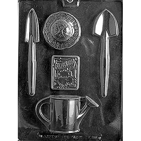 

Candyland Crafts GARDENING KIT Chocolate Candy Soap Mold | For Molding Chocolate Soap or Plaster | Food Safe Plastic Durable and Reusable Chocolate Making Mold - F099 - (7 Pack)