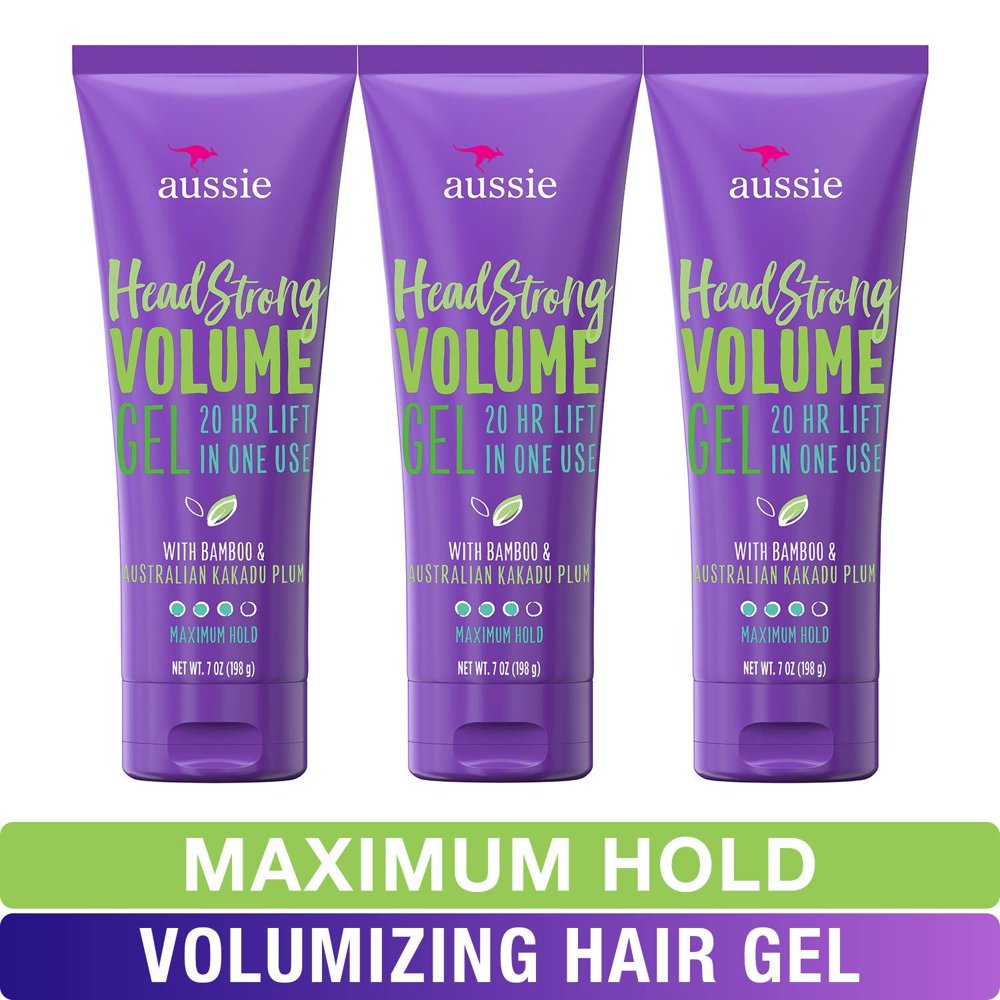 Aussie Hair Gel, with Bamboo & Kakadu Plum, Headstrong Volume, 7 fl oz