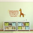 thumbnail image 2 of Head Space Giraffe Animal Quote Cartoon Quotes Decors Wall Sticker Art Design Decal for Girls Boys Kids Room Bedroom Nursery Kindergarten Home Decor Stickers Wall Art Vinyl Decoration (27x30 inch), 2 of 2