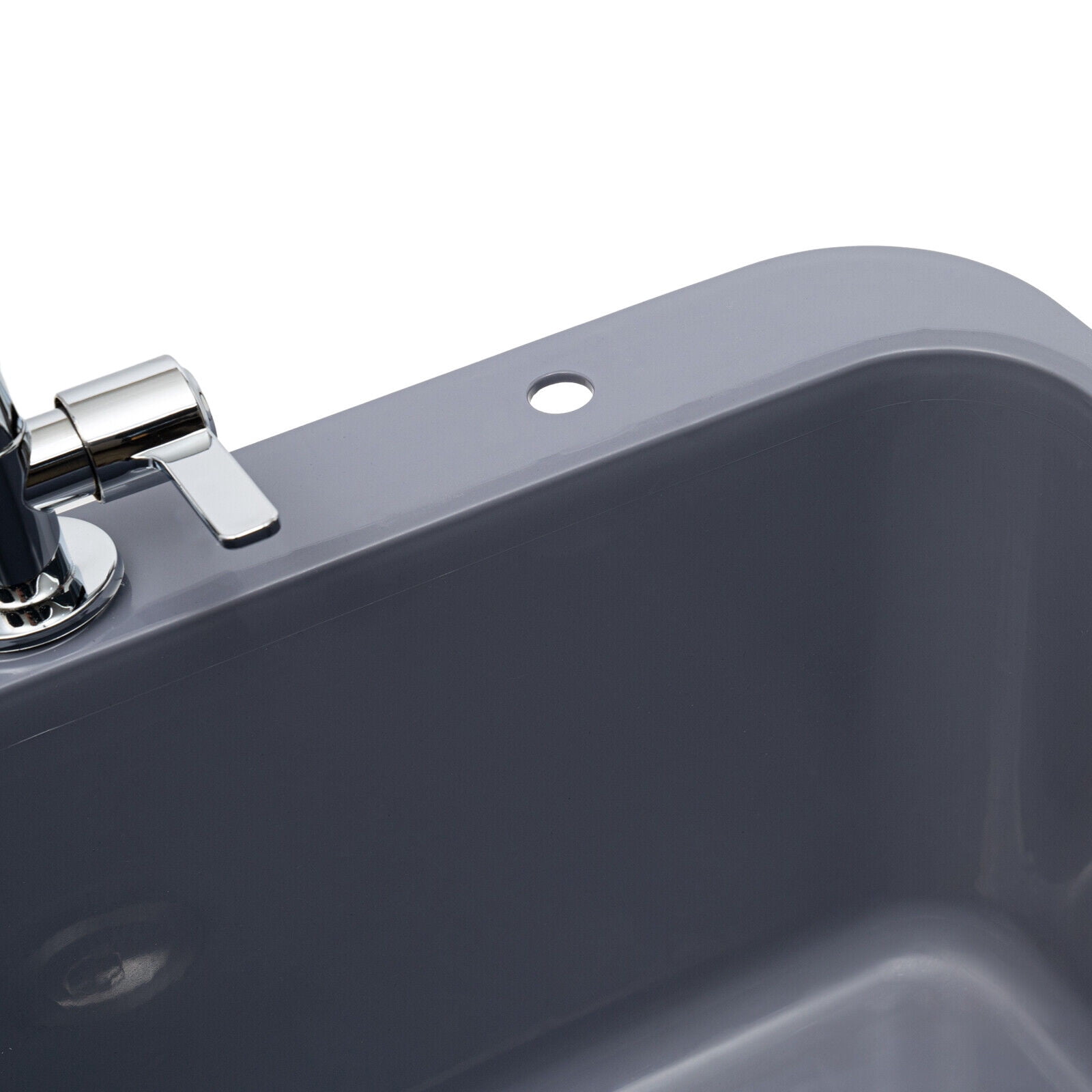 TFCFL 1-Compartment Freestanding Utility Sink Laundry Sink w/Faucet Washboard & Drain for Washing Room Basement Garage