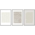 thumbnail image 3 of PixonSign Framed Wall Art Set Tan Geometric Pattern Landscape Canvas Print Abstract Cozy Neutral Boho Wall Decor Modern Art Nordic for Living Room, Bedroom, Office - 16"x24"x3 White, 3 of 5