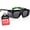 Tinted Black & Green, variant on NoCry Tinted Safety Glasses Over Eyeglasses for Men and Women with Anti Scratch Wraparound Lenses — UV400 and ANSI Z87 Certified — Adjustable Temples with Anti-Slip Tips — Great for Shooting