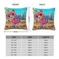 thumbnail image 6 of Super Kitties Throw Pillow Cover Decoration Pillow Case Cushion for Home Sofa Couch 24"x24", 6 of 7
