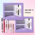 thumbnail image 1 of DIY Lash Extension Kit: Mixed Style Lash Clusters with Bond & Seal..., 1 of 26