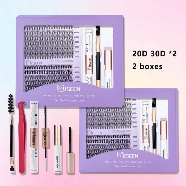 DIY Lash Extension Kit: Mixed Style Lash Clusters with Bond & Seal...