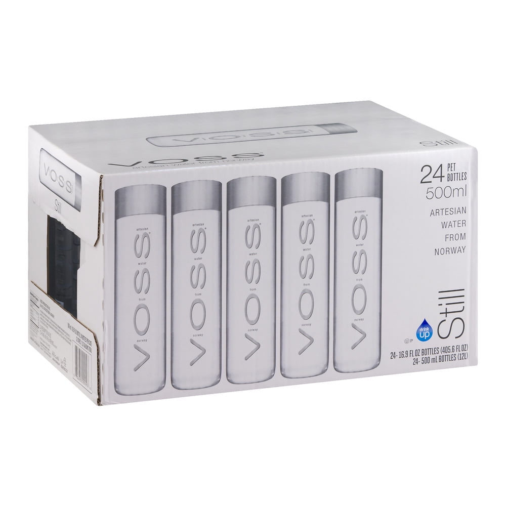 VOSS Still Spring Water - 24 Pack Case of Bottled Drinking Water - Pure, Clean Taste, Natural Hydration - (16.91 Fl Oz)