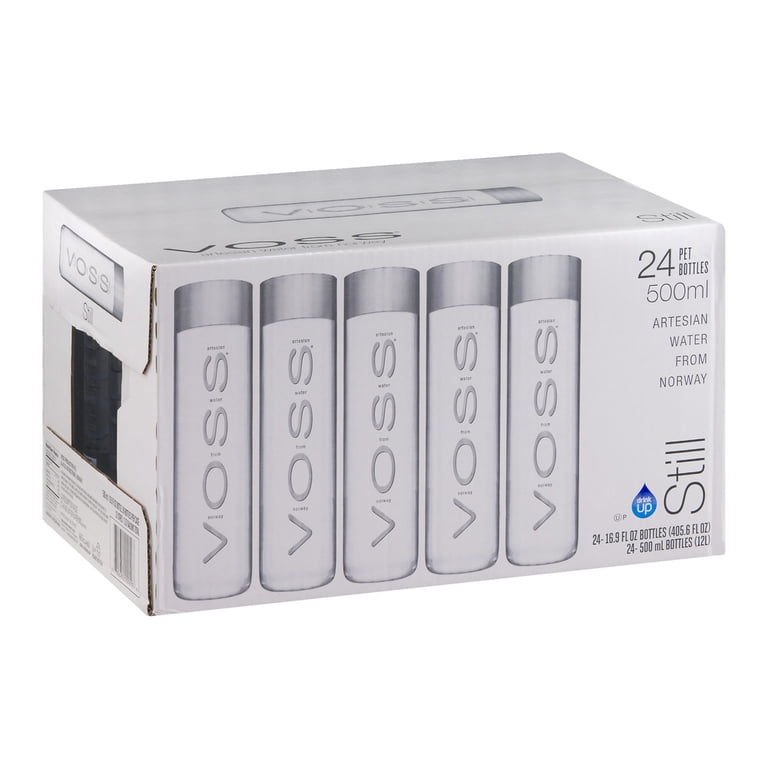 VOSS Pure Natural Still Spring Water - 24 Pack, 16.91 Fl Oz