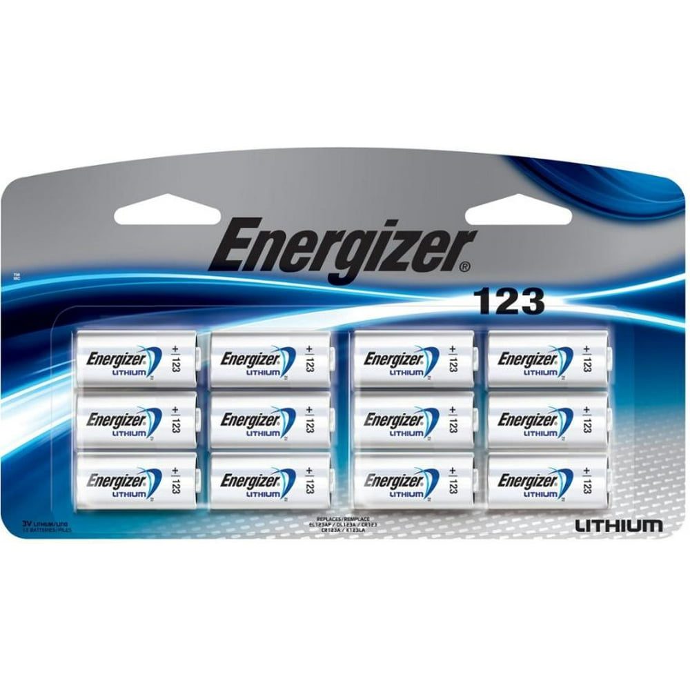 12 NEW Energizer CR123A Lithium 3V Battery for EL123 SF123 DL123 FRESH