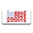thumbnail image 1 of Fishing Fisherman UV Printed Plates (American Flag Fish), 1 of 4