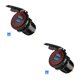 thumbnail image 3 of sweethay de coche de plástico USB dual Encendedor de cigarrillos Adaptador de corriente de montaje de enchufe de carga rápida para motocicleta Luz roja/2 puertos 2piezas sweethay CBP054462, 3 of 6
