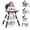 Blue, variant on Halicool 7 in 1 Convertible Baby High Chair, Converts to Table and Chair Set, Removable Tray, 5-Point Harness, Storage Basket, Building Block Tabletop