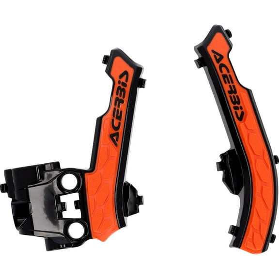 Acerbis X-Grip Black/Orange Frame Protectors (2979615229)