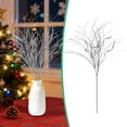thumbnail image 5 of Clearance Under $4 Silver Glitter Branch Christmas Table Decoration with Sequins and Flexible Stems - 4 Pieces, 5 of 5