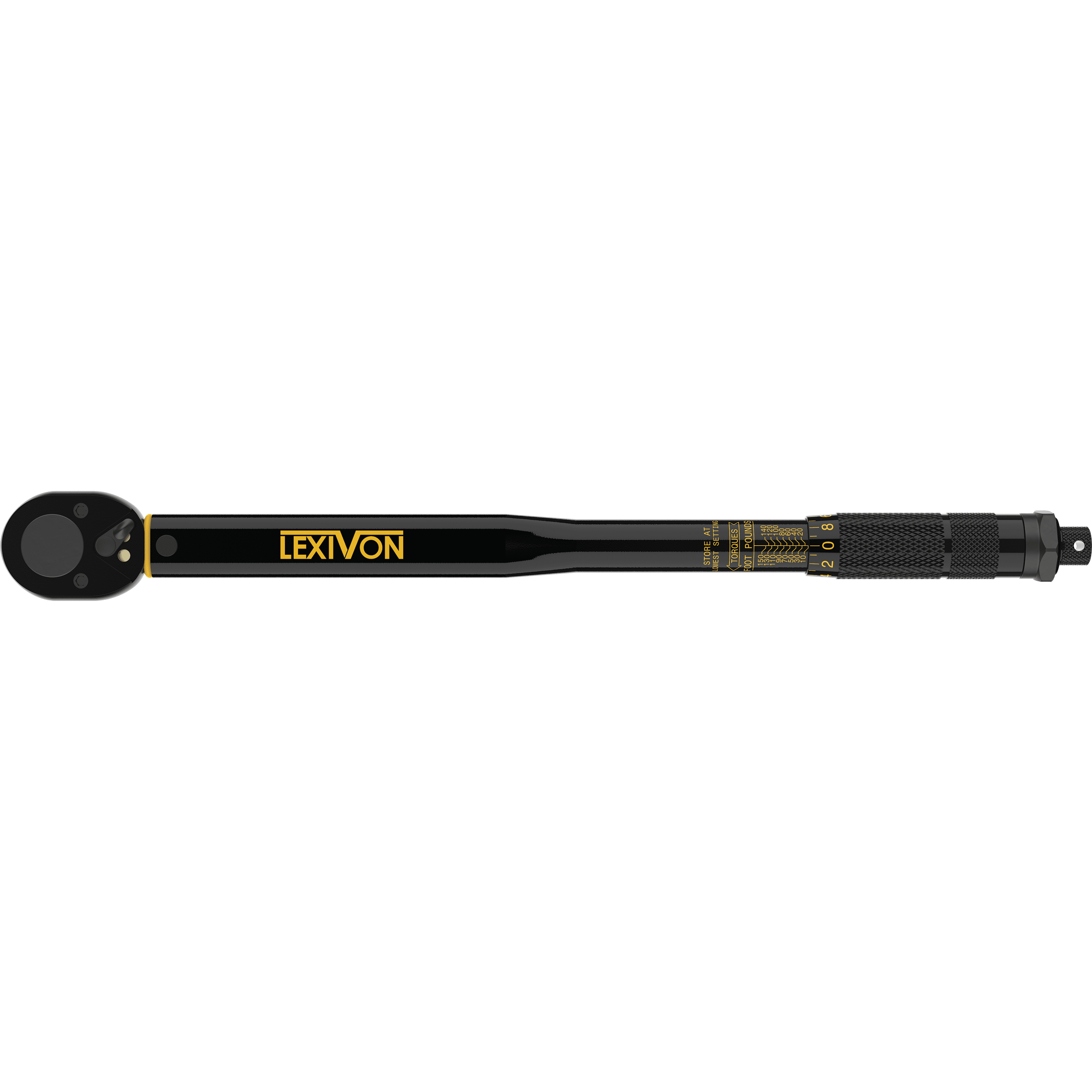 UYECOVE 1/2 Drive Torque Wrench, 10-150FT-LB/13.6-203.4Nm Industrial Grade,  Dual Range Scale, Blue