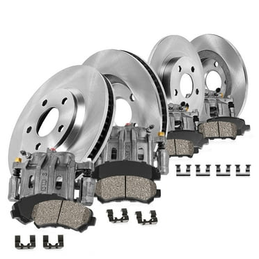 Callahan Brake Parts Brake Kit for Honda Odyssey 2002-2004 Front and Rear Replacement Brake Rotors with Ceramic Brake Pads and Brake Calipers EBYK028976