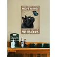 thumbnail image 5 of Retro Aluminum Metal Sign, 12 x 16 Inches, Black Cat Angel Don’t Always Have Wings, Adds a Unique Touch to Your Home, Great for Cat Lovers and Animal Advocates, 5 of 8