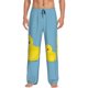 thumbnail image 1 of Fotbe Cute Ducky Pantalones de Pijama para Hombre, Pantalones de Dormir, Pantalones de Casa con Cintura Ajustable y Bolsillos-XX-Large, 1 of 6