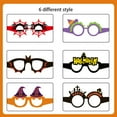 thumbnail image 4 of Halloween Eyeglasses 6 PCS - Novelty Paper Toy Glasses with Pumpkin, Spider Web, Ghost, Bat, Skull Designs for Party Favors, Cosplay & Decorations for Kids Adults, 4 of 6
