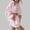 Pink, variant on MAIHAN Linen Set Women Long Sleeve Shirt and Ruffle Shorts Women 2 Piece Outfits Sets Casual Summer Travel Outfits for Women Two Piece Outfit