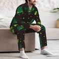 thumbnail image 7 of Naloa St. Patrick's Day8 Men’s Pajamas Set - Long Sleeve Button Down Sleep Shirt and Pajama Bottoms Sleepwear Set-Medium, 7 of 7