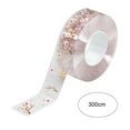 thumbnail image 5 of sunsanly Adhesive Tape Waterproof Transparent Flower Print Cuttable Sealing Corners Seams Caulk Tape Flexible Corner Sealant Tape, 5 of 7