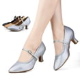 thumbnail image 2 of zapatos de baile modernos para mujeres, zapatos de baile estándar para niñas, zapatos de baile latino de salón de tacón alto para mujeres, tacón de 3,5 5 7CM, 2 of 5