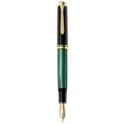 Pelikan 987586 Souveran M1000 Black-Green Fountain Pen, Fine
