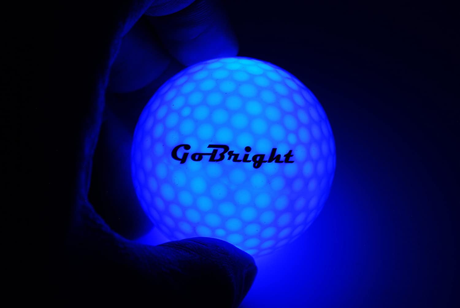 GoBright Blue LED Light Up Golf Balls Ultra Bright Glow In the Dark