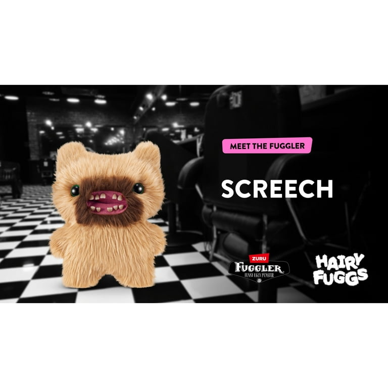 Fuggler Hairy Fuggs 9 inch (Screech - Beard) Soft Plush, Ugly