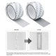 thumbnail image 3 of FLhrweasw Mosquitera Fibra Vidrio para Puerta Y Ventana Reparación Parches Con Agujero Roto (gris), 3 of 7